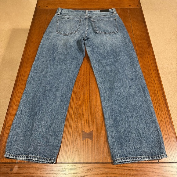 Pistola Women’s 28 High Rise Zip Up Medium Wash Straight Leg Baggy Jeans - Picture 5 of 7